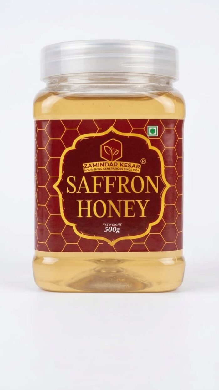 KESAR HONEY (500 GMS), Organic Saffron Honey, Unprocessed & Unheated. - Image 4