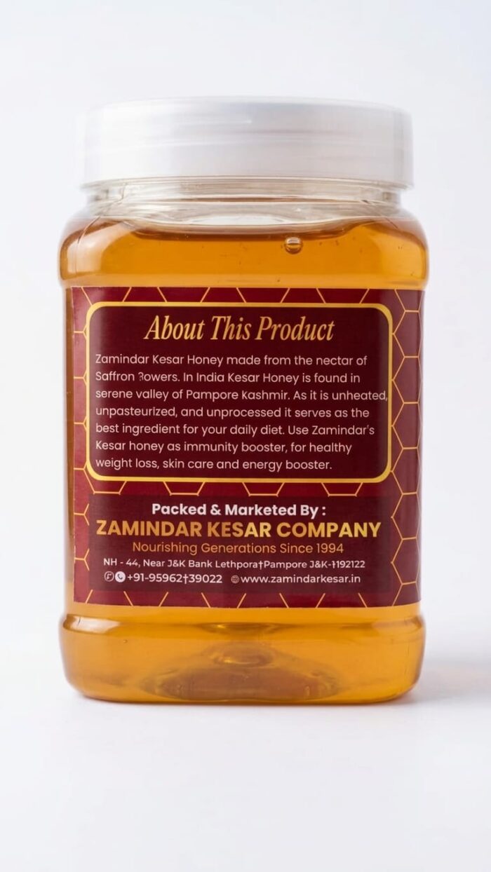 KESAR HONEY (500 GMS), Organic Saffron Honey, Unprocessed & Unheated. - Image 6