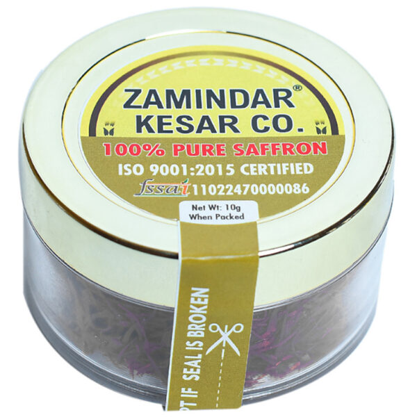 Kashmiri Saffron: 10g Zamindar Brand Orginal Kashmiri Mongra Saffron - Image 3