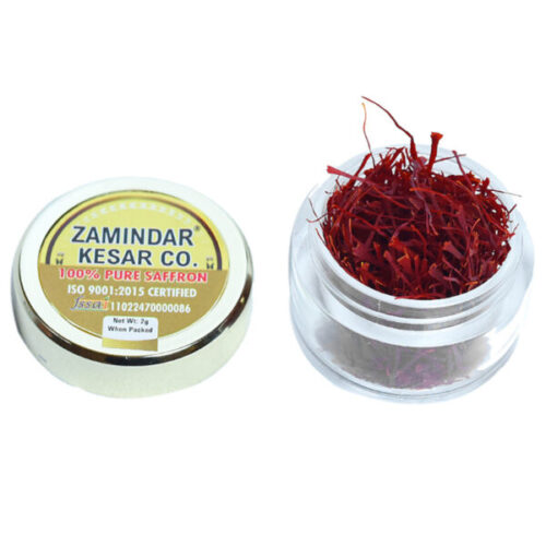 Kashmiri Saffron: 2g – Zamindar Brand Orginal Kashmiri Mongra Saffron