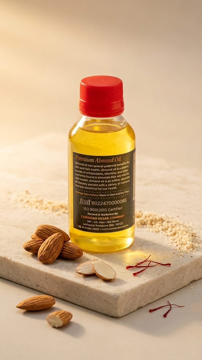 BADAM OIL (100ml) Cold Pressed Rogan Badam oil - Image 3